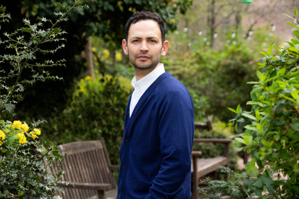 Photo of Zac Schwarz standing in a garden