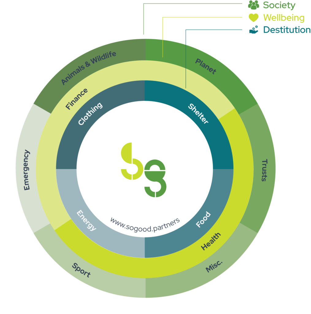 SoGood Lens diagram comprised of three overlapping circles - with key to each circle.